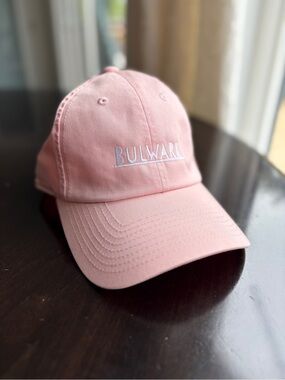 Pink Bulwark Embroidered Cotton Baseball Cap